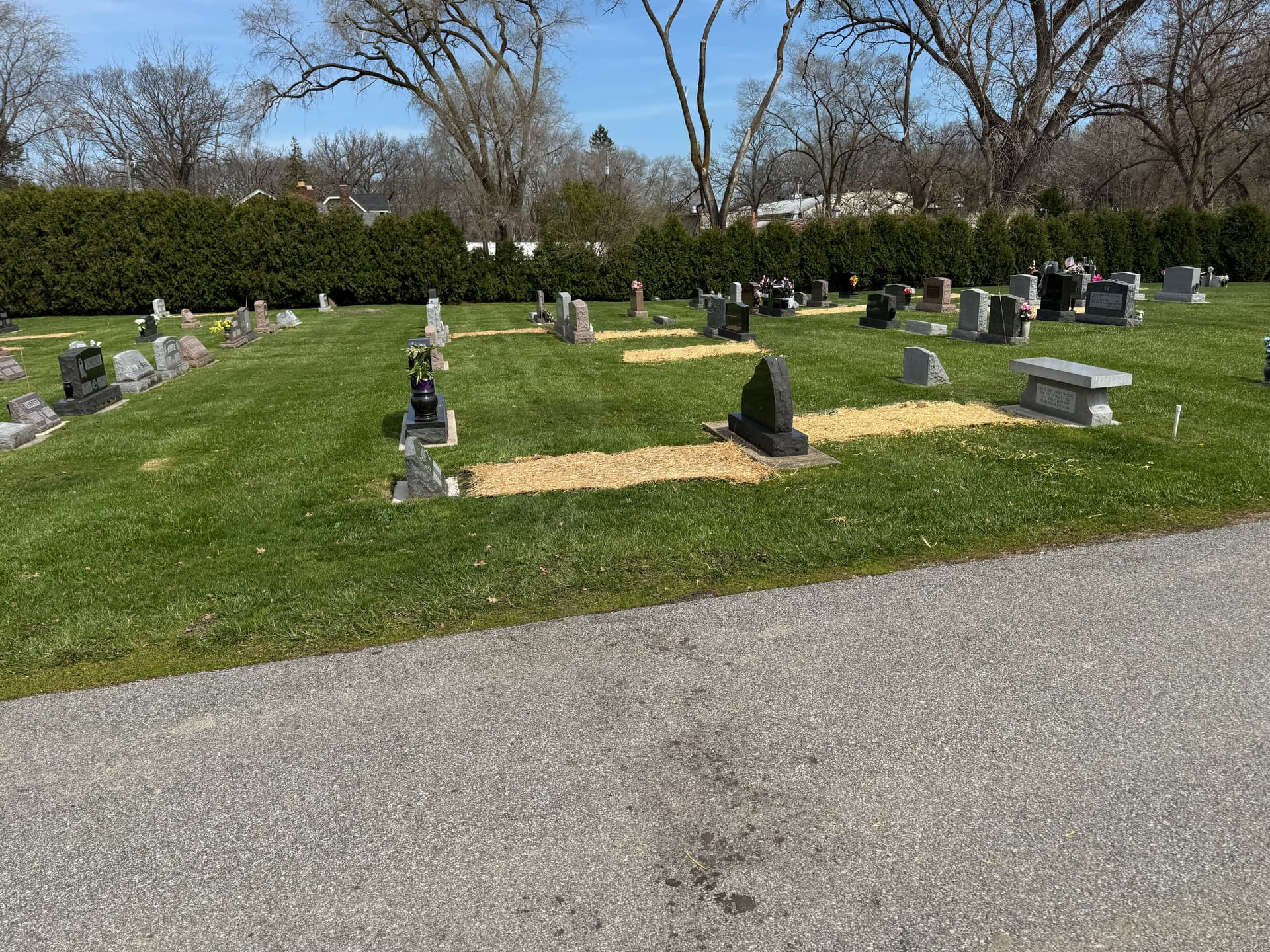 Top Dressing and Seeding at Holy Name Church Cemetery in Cedar Lake image