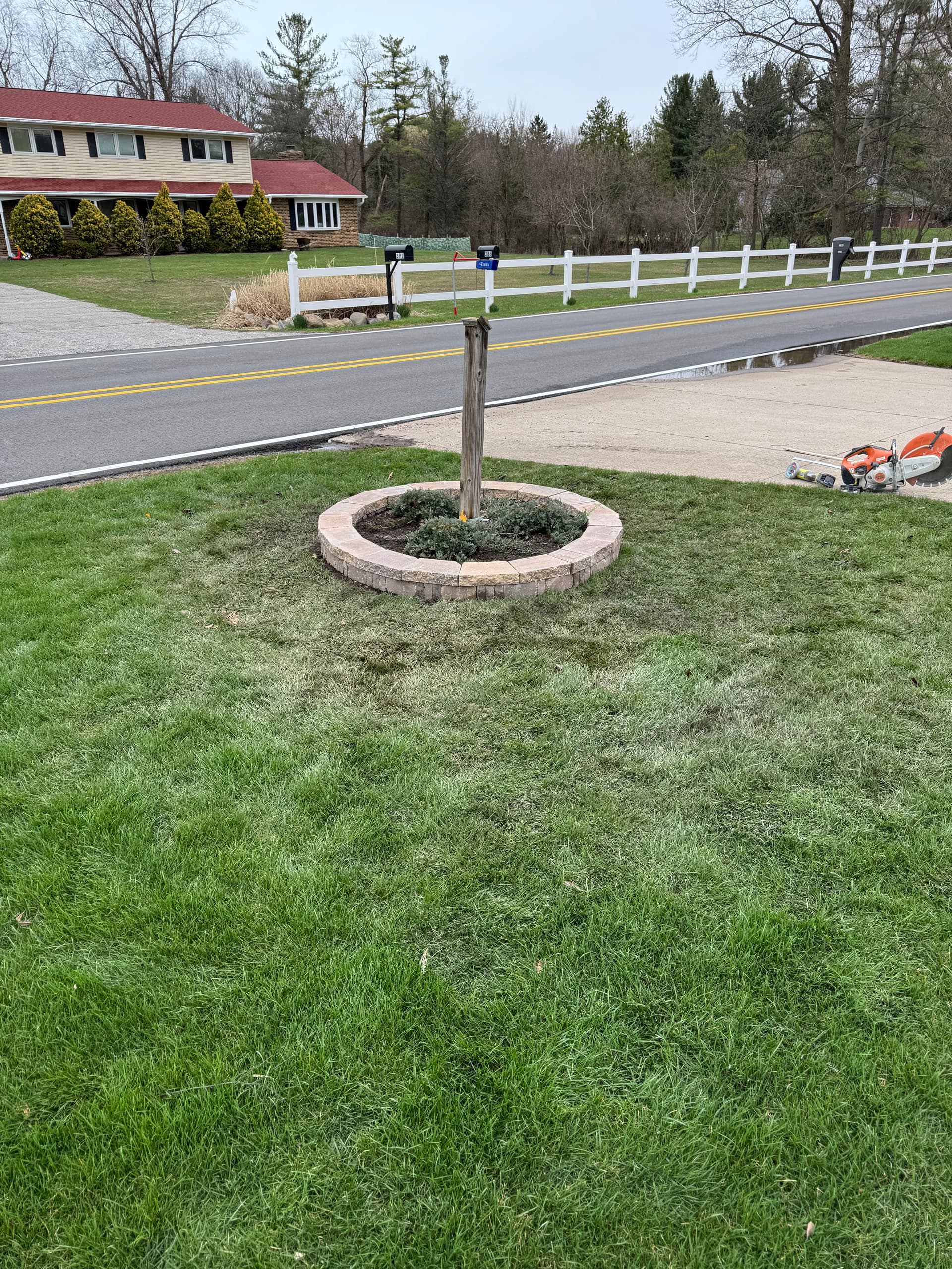 Planter Restoration in Chesterton with New Brickwork