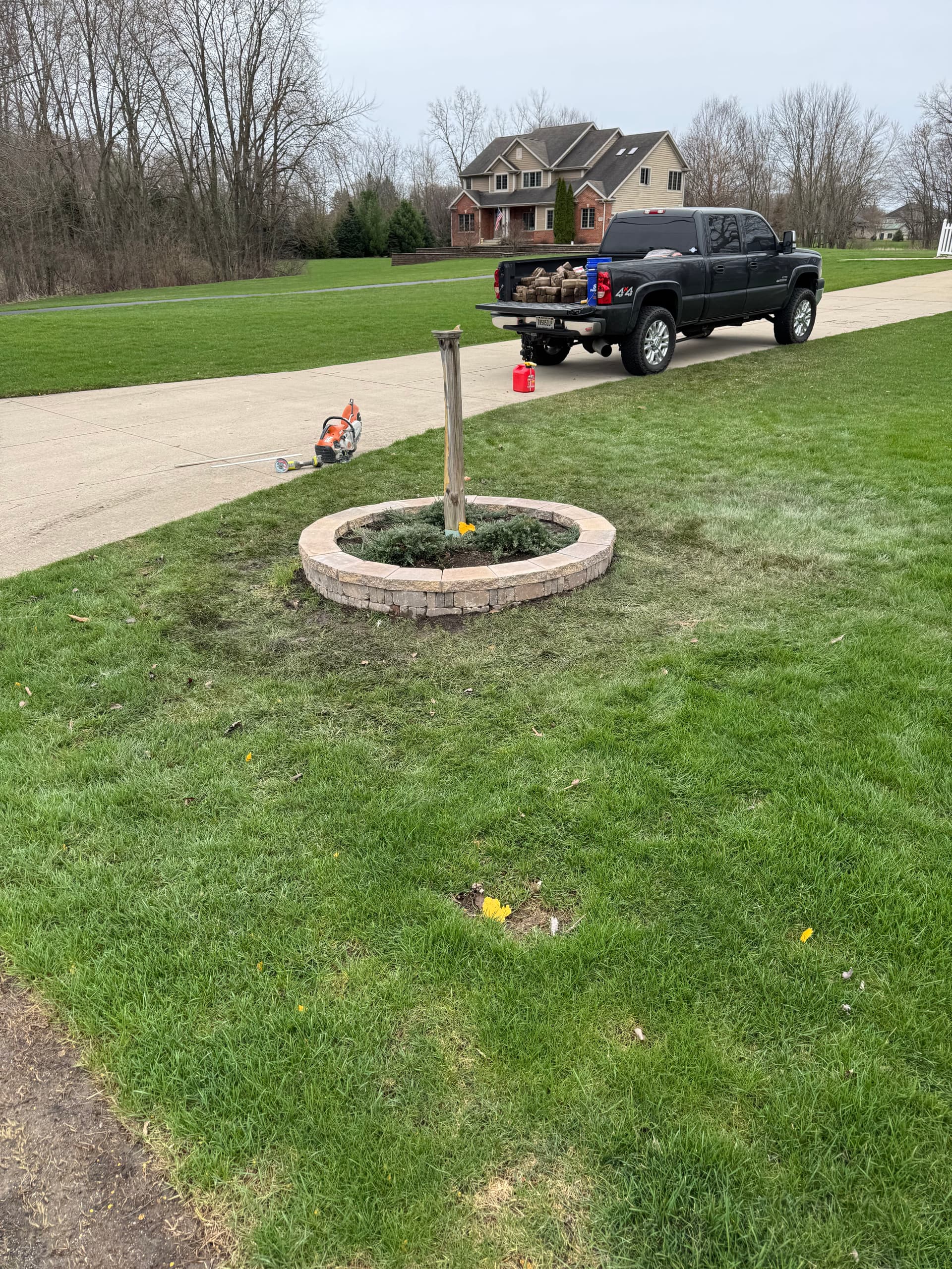 Planter Restoration in Chesterton with New Brickwork