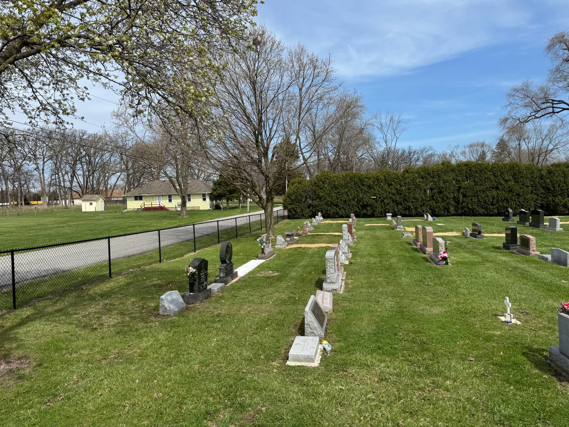 Gallery photos for Top Dressing and Seeding at Holy Name Church Cemetery in Cedar Lake: Image #3