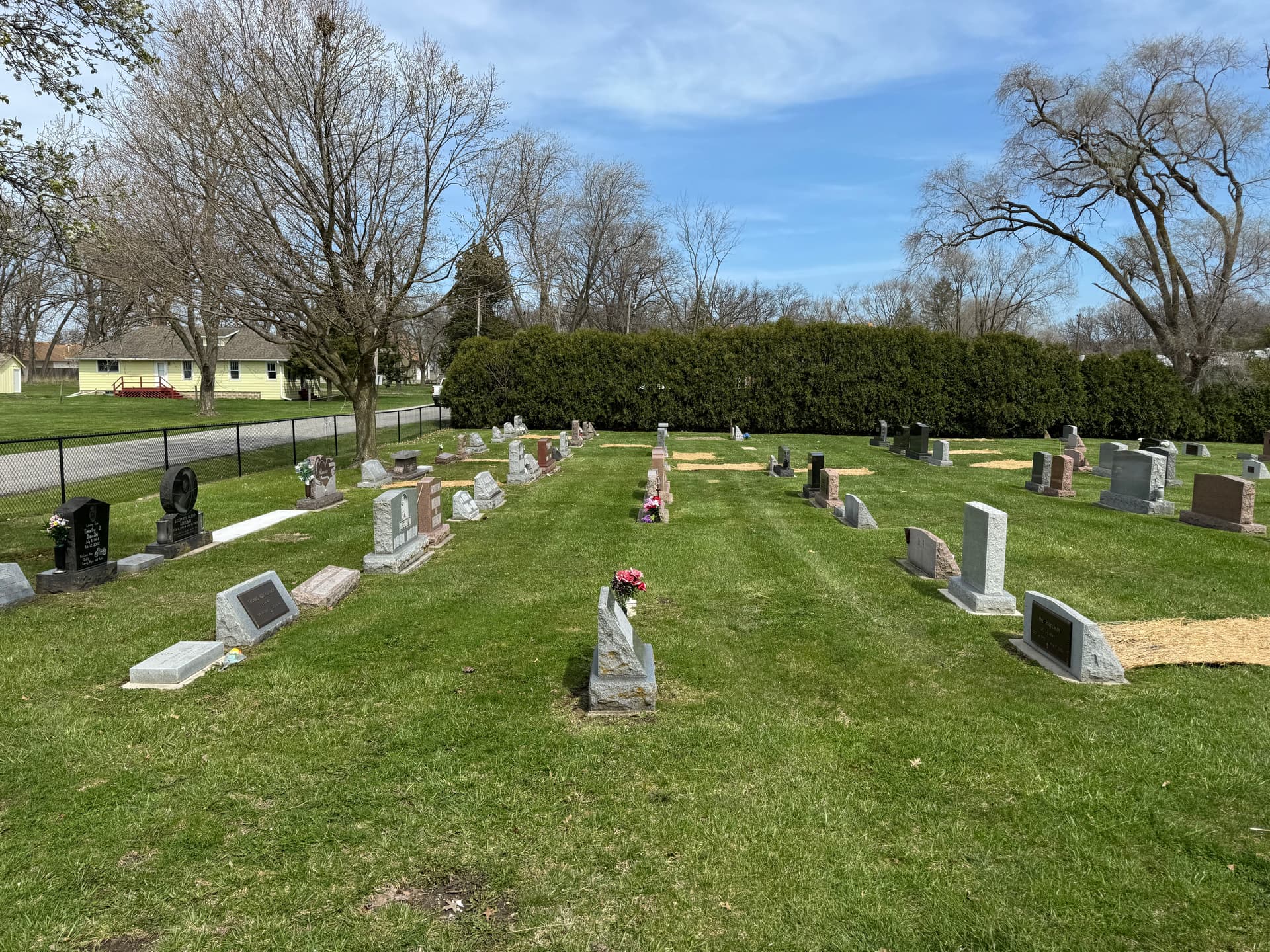 Gallery photos for Top Dressing and Seeding at Holy Name Church Cemetery in Cedar Lake: Image #2