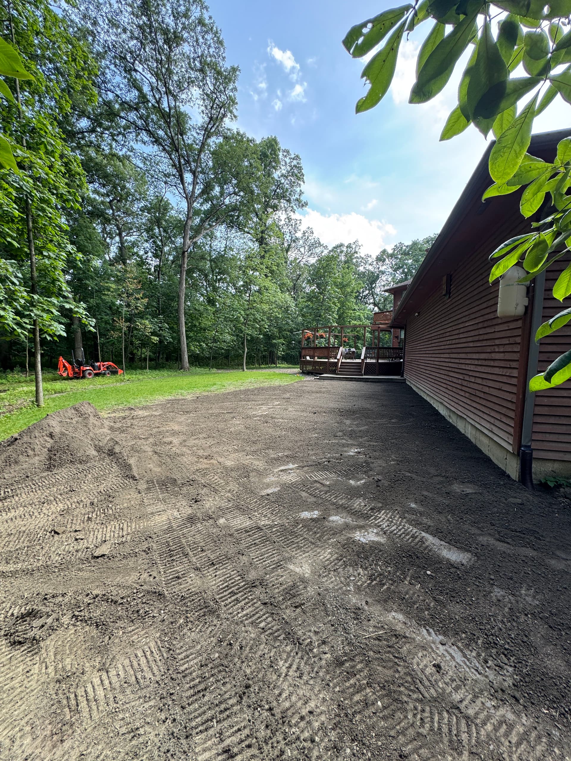 60 Yards of Fill and a Full Backyard Regrade in Lowell image