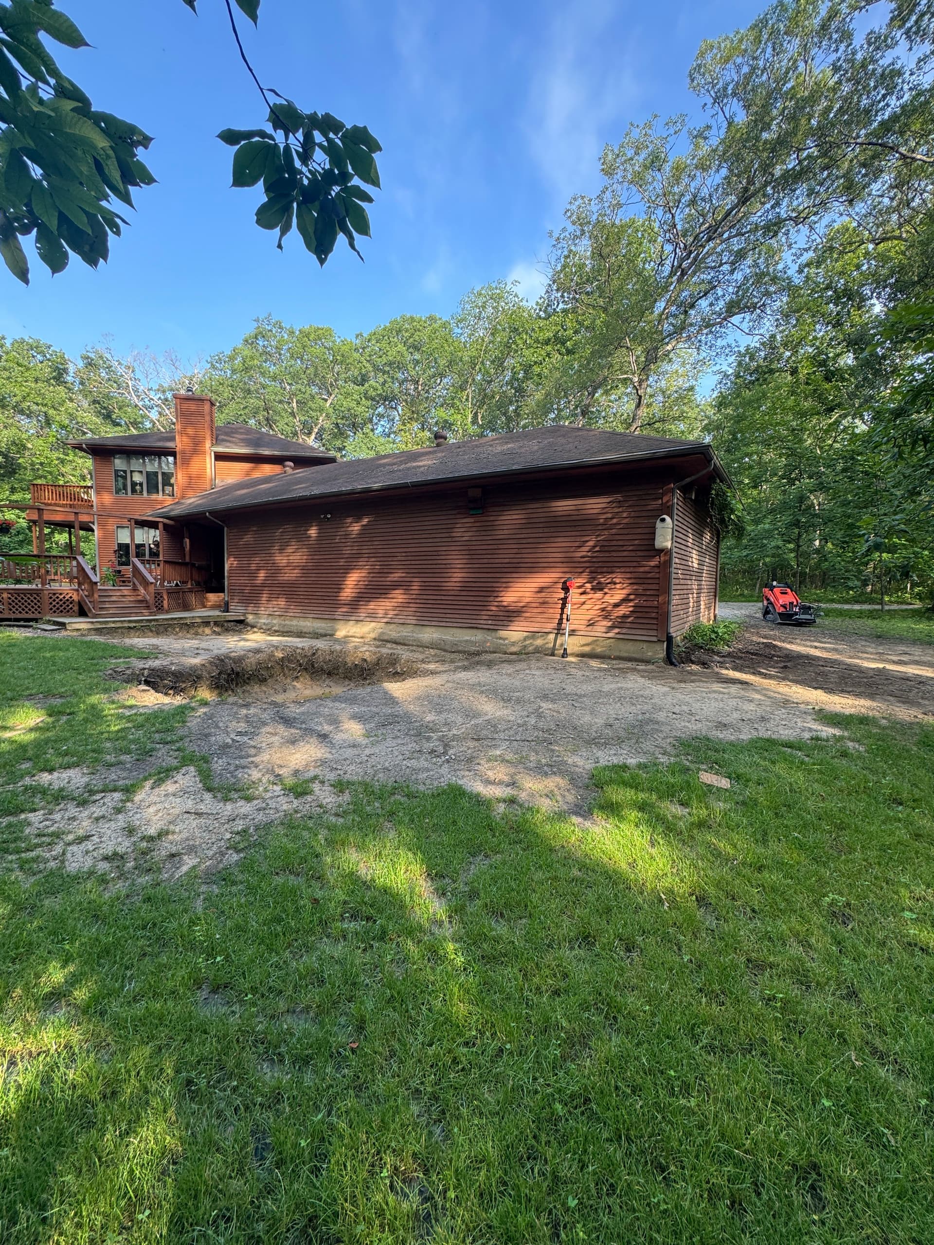 Gallery photos for 60 Yards of Fill and a Full Backyard Regrade in Lowell: Image #1